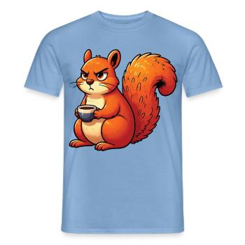 Eichhörnchen Eichhorn Eichhörnchenliebhaber Nager - Männer T-Shirt - Carolina Blue - Vorne - AI Model Male 178 light (178cm)