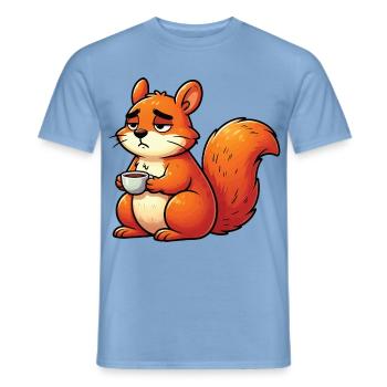 Eichhörnchen Eichhorn Eichhörnchenliebhaber Nager - Männer T-Shirt - Carolina Blue - Vorne - AI Model Male 178 light (178cm)