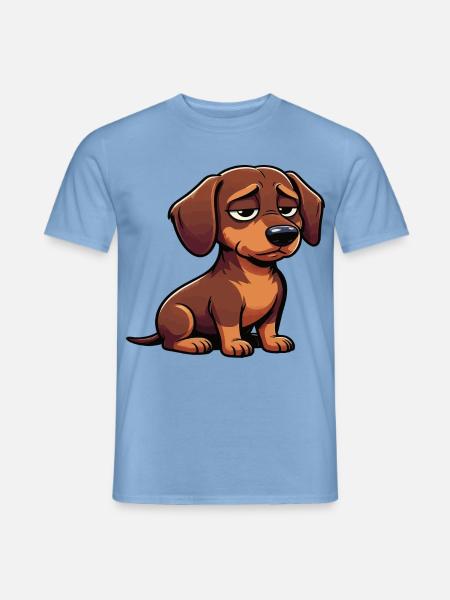 Dackel Dackelbesitzer Dackelhalter Dackelliebhaber - Männer T-Shirt - Carolina Blue