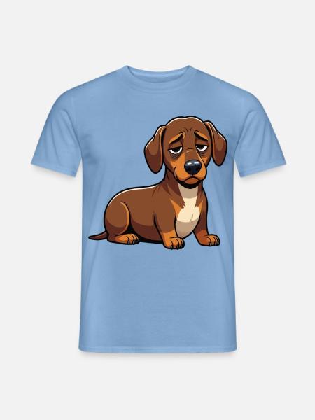 Dackel Dackelbesitzer Dackelhalter Dackelliebhaber - Männer T-Shirt - Carolina Blue