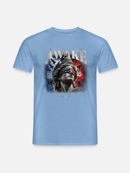 Amerikanische Macht - Männer T-Shirt - Carolina Blue