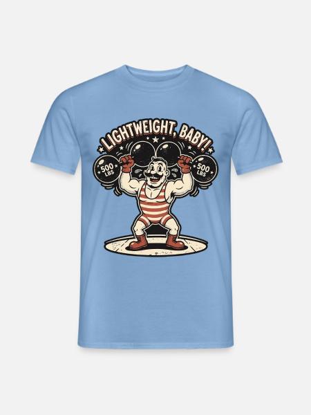 Oldschool Barbell Club - Männer T-Shirt - Carolina Blue