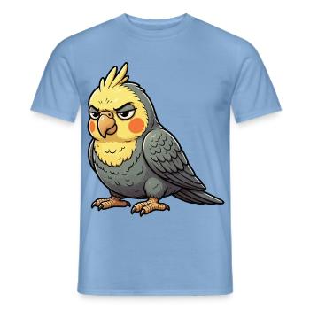 Nymphensittich Nymphensittiche Nymphensittichvogel - Männer T-Shirt - Carolina Blue - Vorne - AI Model Male 178 light (178cm)