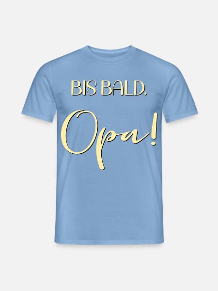 Schwangerschaft verkünden, Opa - Männer T-Shirt - Carolina Blue