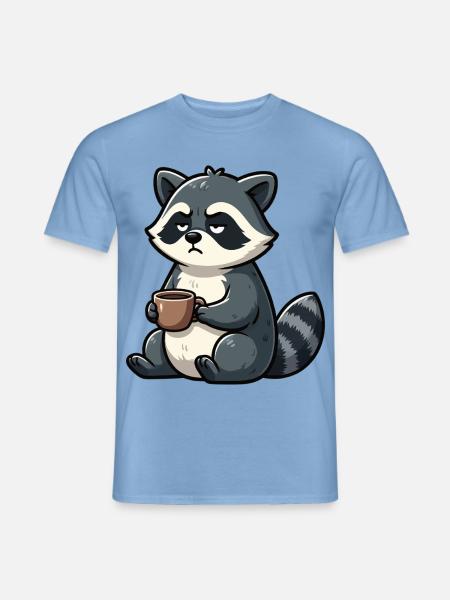 Waschbär Waschbären Waldtier lustiger Waschbär - Männer T-Shirt - Carolina Blue