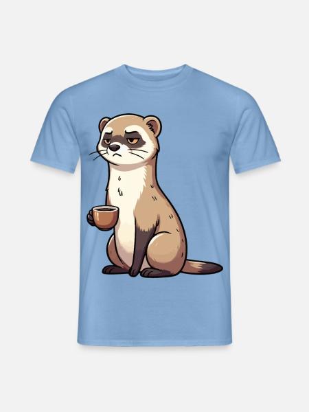 Frettchen Frettchenhalter Frettchenbesitzer - Männer T-Shirt - Carolina Blue