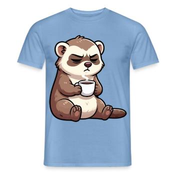 Frettchen Frettchenhalter Frettchenbesitzer - Männer T-Shirt - Carolina Blue - Vorne - AI Model Male 178 light (178cm)