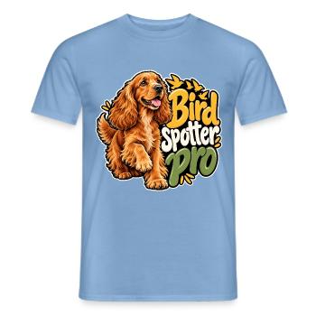 Englischer Cocker Spaniel - Männer T-Shirt - Carolina Blue - Vorne - AI Model Male 178 light (178cm)