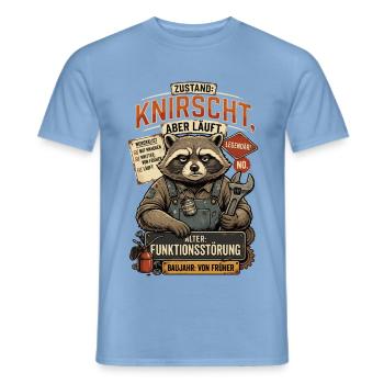Condition Crunches But Runs Age Dysfunction - Männer T-Shirt - Carolina Blue - Vorne - AI Model Male 178 light (178cm)