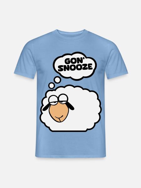 Schlafschaf englisch - Männer T-Shirt - Carolina Blue