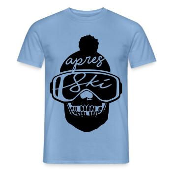 apres ski schnee winterurlaub ski snowboard cool - Männer T-Shirt - Carolina Blue - Vorne - AI Model Male 178 light (178cm)