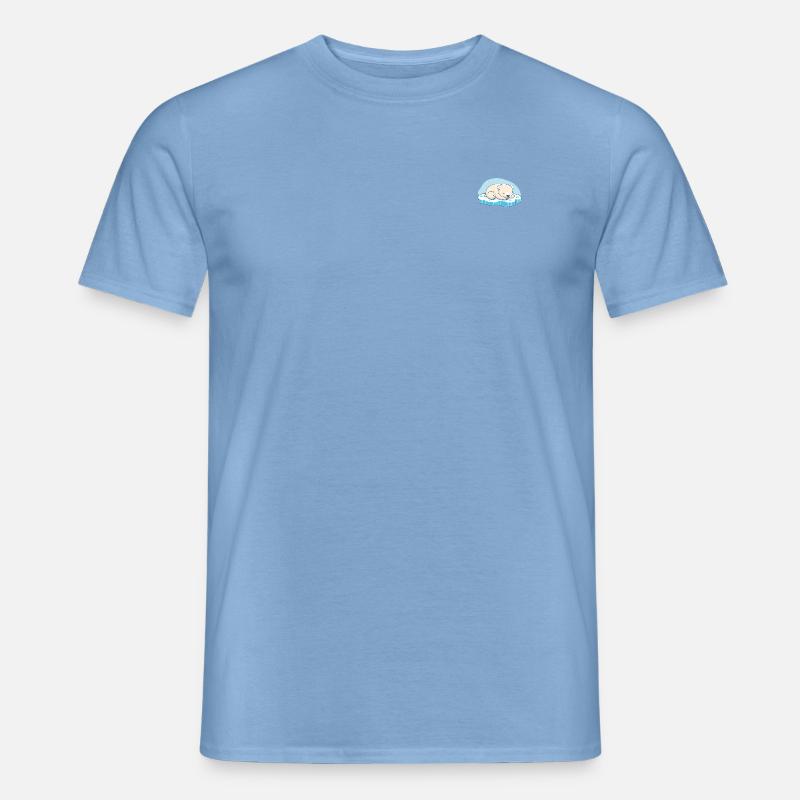 Schlafender Eisbär - Männer T-Shirt - Carolina Blue