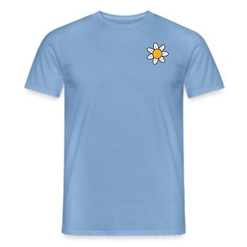 Fleur - T-shirt homme - carolina blue - Devant - AI Model Male 178 light (178cm)