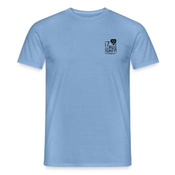 SkullHeart Logo Square Black - Männer T-Shirt - Carolina Blue - Vorne - AI Model Male 178 light (178cm)