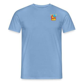 Kea Yellow - Männer T-Shirt - Carolina Blue - Vorne - AI Model Male 178 light (178cm)