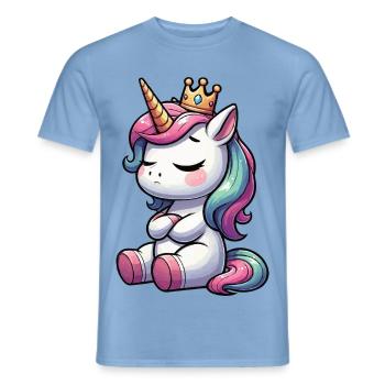 Licorne Licorne Fan Licorne Amoureux de la licorne - T-shirt homme - carolina blue - Devant - AI Model Male 178 light (178cm)