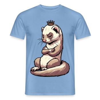 ferret ferret holder ferret owner - Men's T-Shirt - carolina blue - Front - AI Model Male 178 light (178cm)