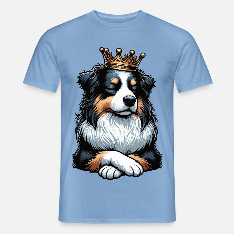Australian Shepherd Aussie Aussiebesitzer Aussies - Männer T-Shirt - Carolina Blue