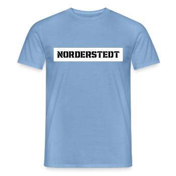 Norderstedt - Männer T-Shirt - Carolina Blue - Vorne - AI Model Male 178 light (178cm)