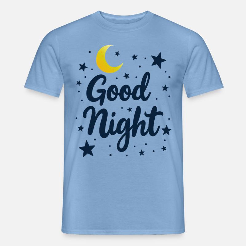 Good Night Träumer Cozy Look - Männer T-Shirt - Carolina Blue