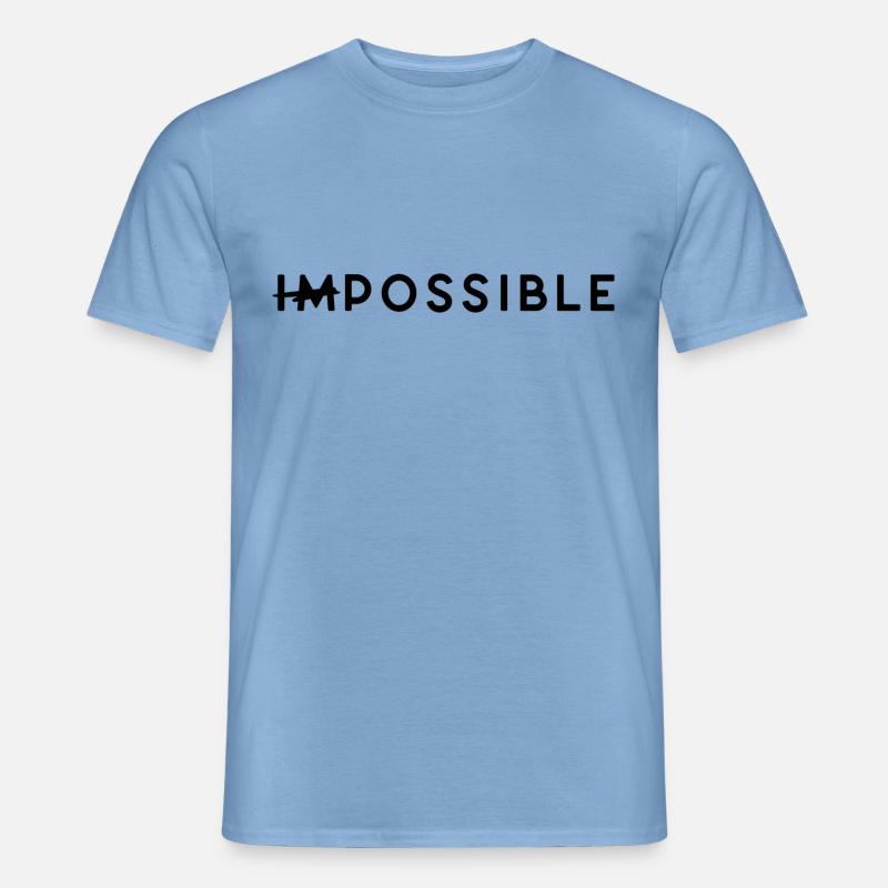 Possible - Männer T-Shirt - Carolina Blue