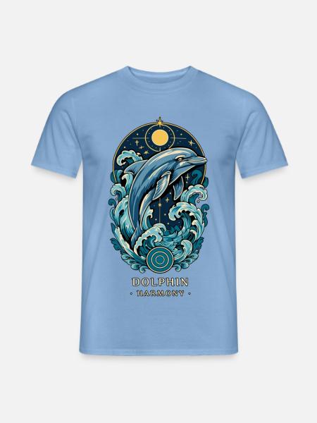TOTEM DELFIN Harmonie - Männer T-Shirt - Carolina Blue