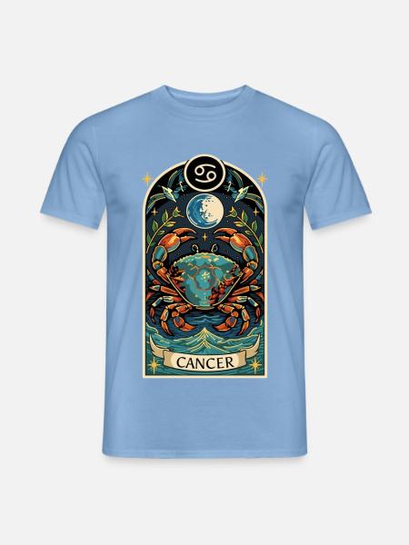 KREBS-Tierkreiszeichen - Männer T-Shirt - Carolina Blue