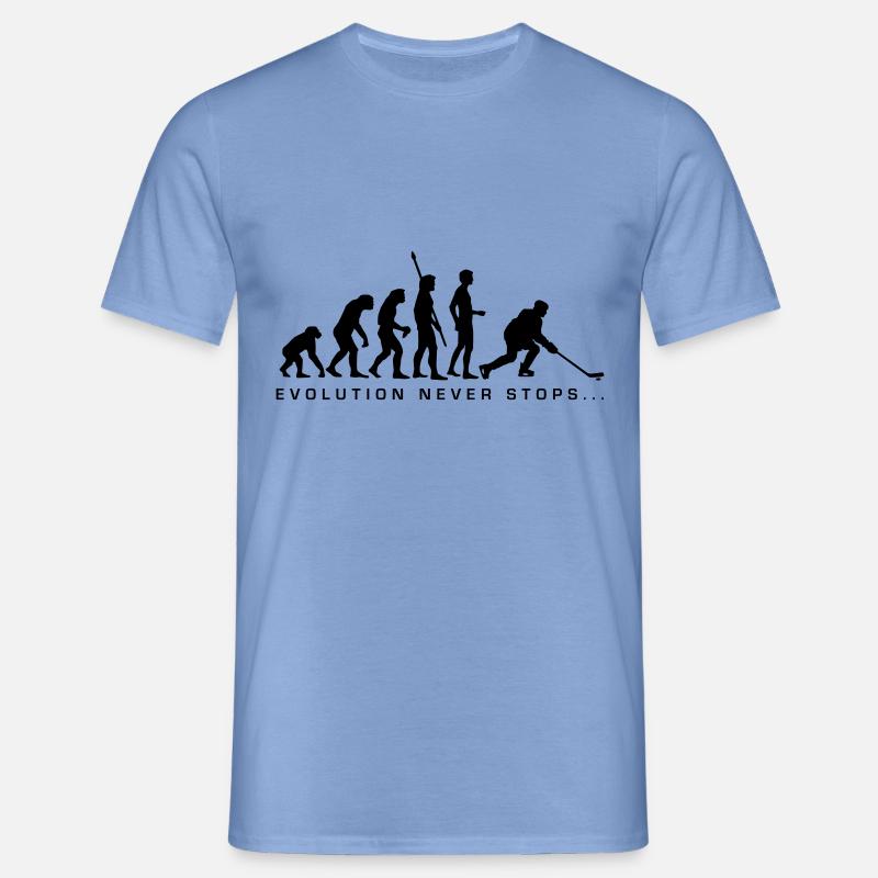 evolution_eishockey_b - Männer T-Shirt - Carolina Blue