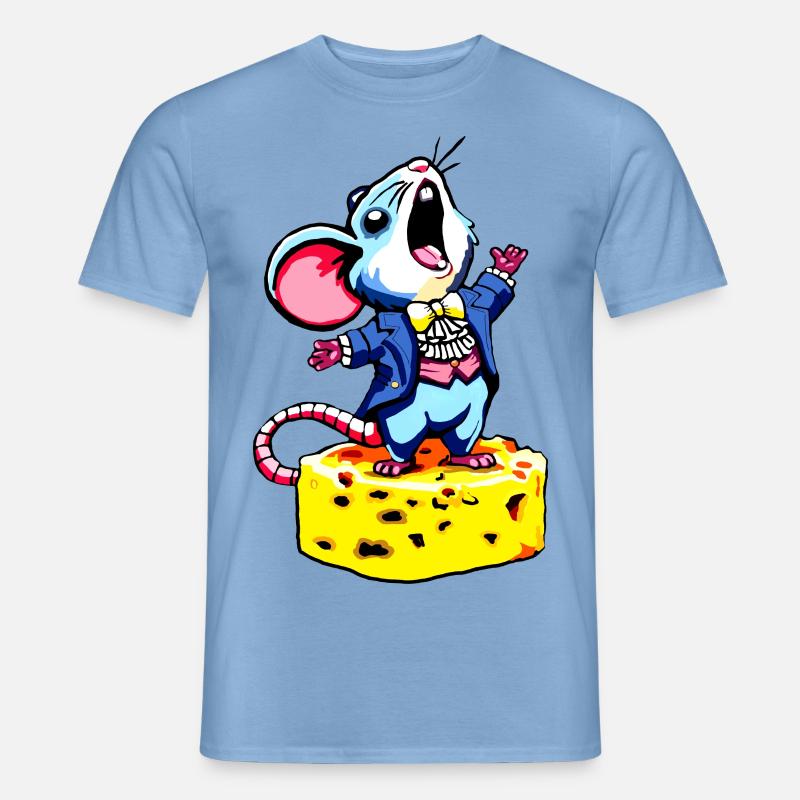 Singendes Oper Mäuschen - Männer T-Shirt - Carolina Blue