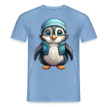 Tordalk - Männer T-Shirt - Carolina Blue - Vorne - AI Model Male 178 light (178cm)