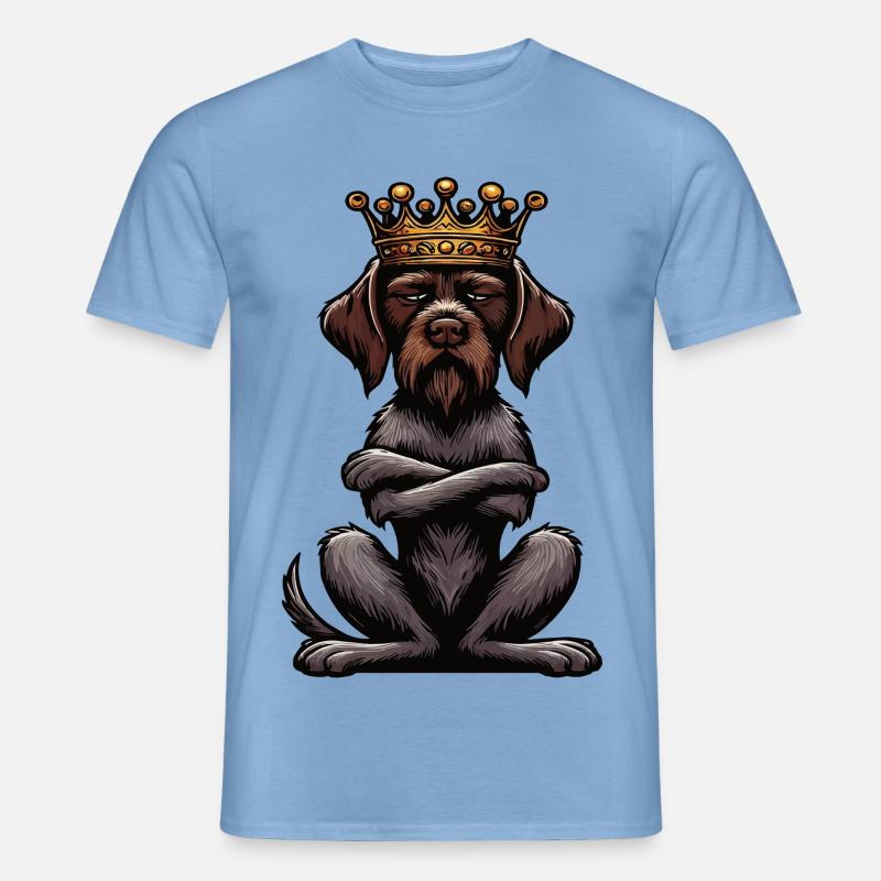 Deutsch Drahthaar Deutsch-Drahthaar Besitzer - Männer T-Shirt - Carolina Blue