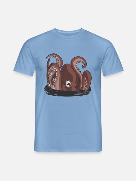 Der Beginn der Krake - Männer T-Shirt - Carolina Blue