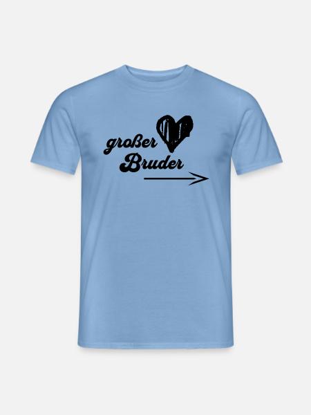 großer Bruder mit Pfeil zur Seite - Männer T-Shirt - Carolina Blue