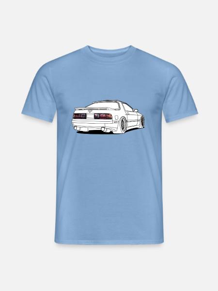 old rx7 white - Men's T-Shirt - carolina blue