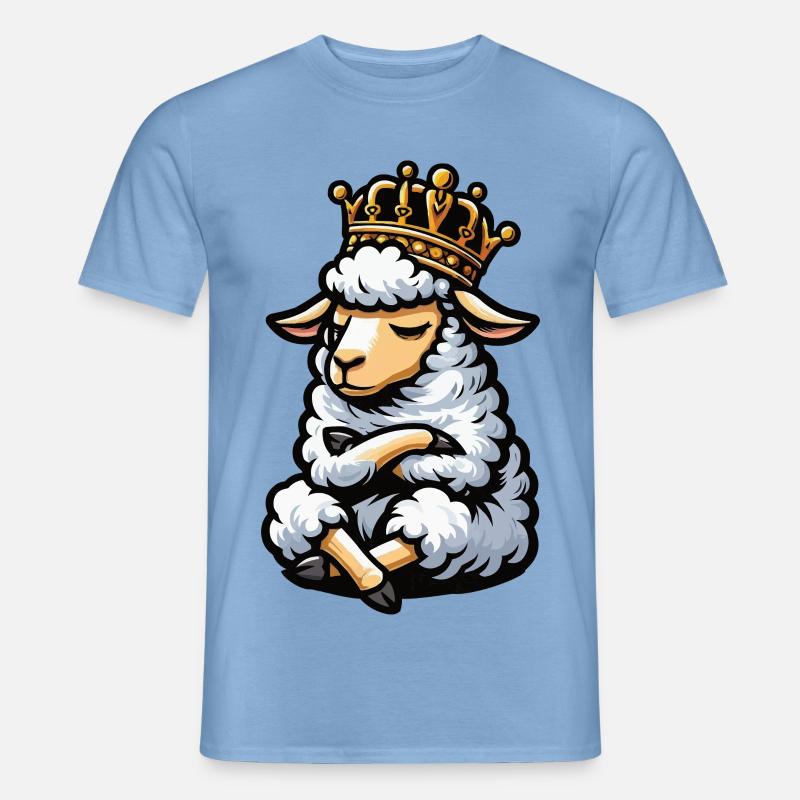 Schaf Schafe Schäfer Schafhalter Schafbock - Männer T-Shirt - Carolina Blue