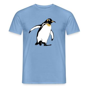 Pinguin - Männer T-Shirt - Carolina Blue - Vorne - AI Model Male 178 light (178cm)