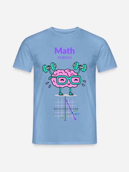 Wie man ein Mathe-Mensch wird - Männer T-Shirt - Carolina Blue