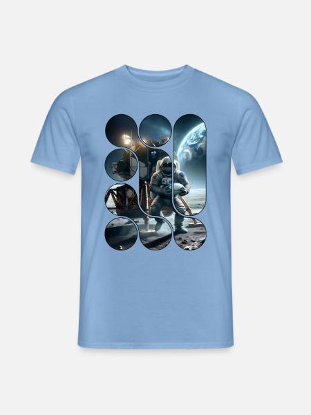 Rückkehr zum Mond - Männer T-Shirt - Carolina Blue