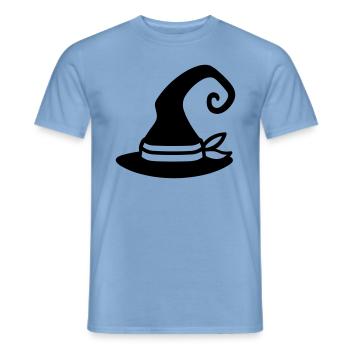 Magischer Hut - Männer T-Shirt - Carolina Blue - Vorne - AI Model Male 178 light (178cm)
