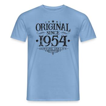 Original Since 1954 Vintage Vintage Birthday - Men's T-Shirt - carolina blue - Front - AI Model Male 178 light (178cm)