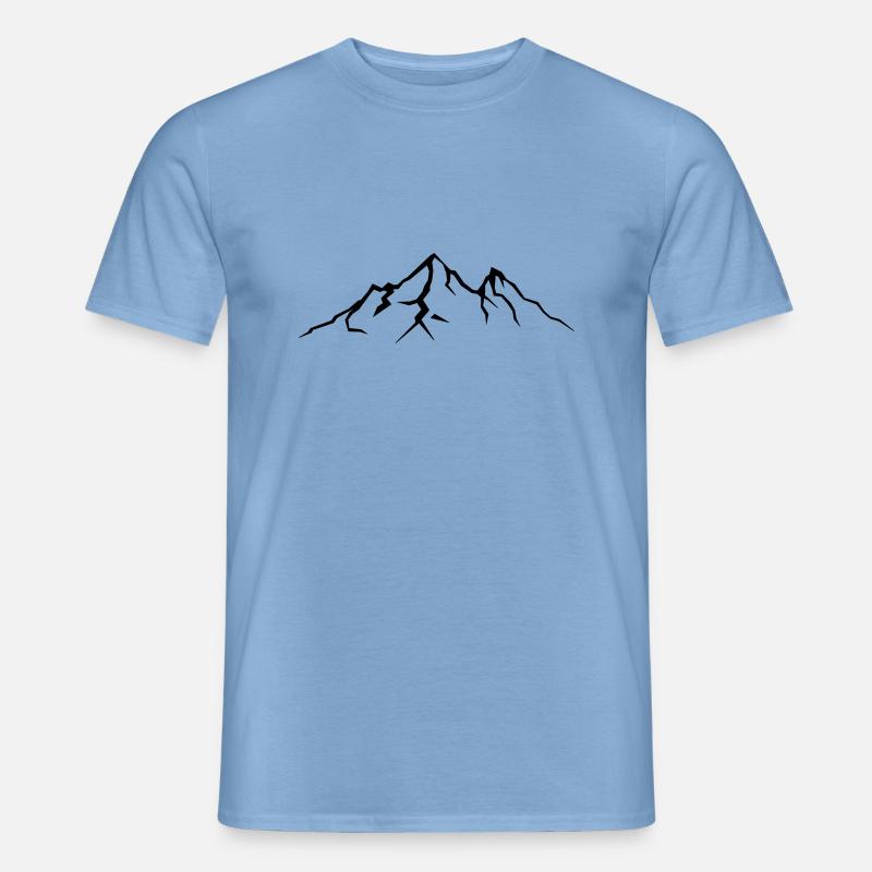berge - Männer T-Shirt - Carolina Blue
