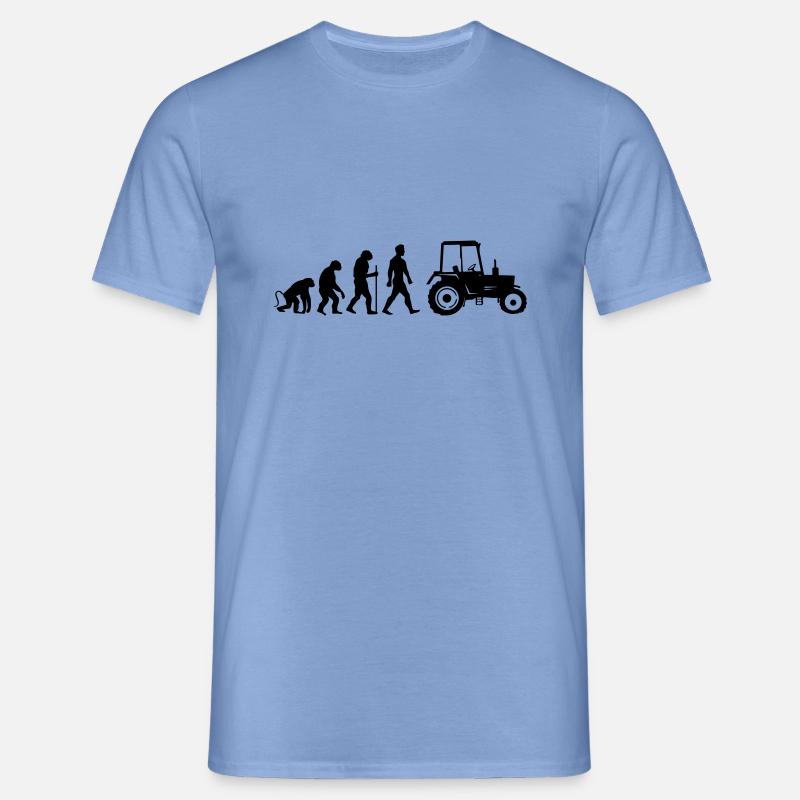 traktor evolution - Männer T-Shirt - Carolina Blue