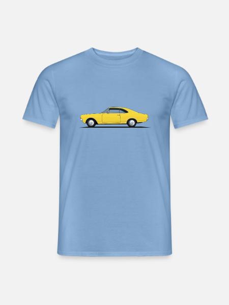Auto Oldtimer Rekord C Coupe gelb - Männer T-Shirt - Carolina Blue