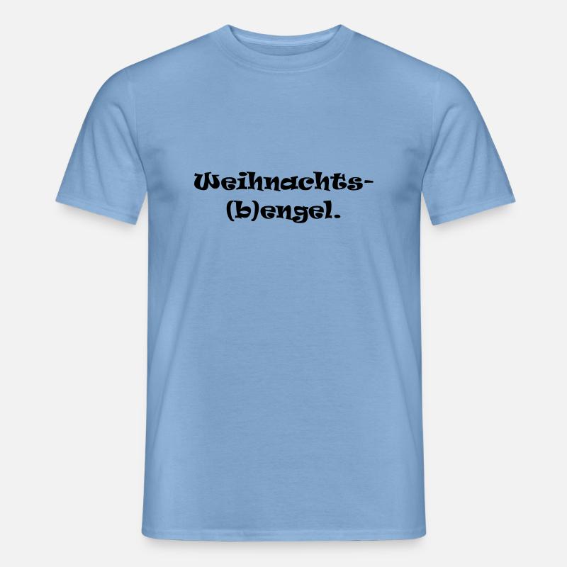 Weihnachts(b)engel Geschenk Idee - Männer T-Shirt - Carolina Blue