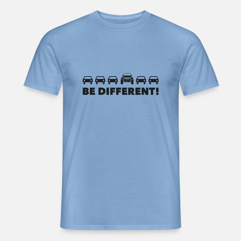 Be Different - JK - Männer T-Shirt - Carolina Blue
