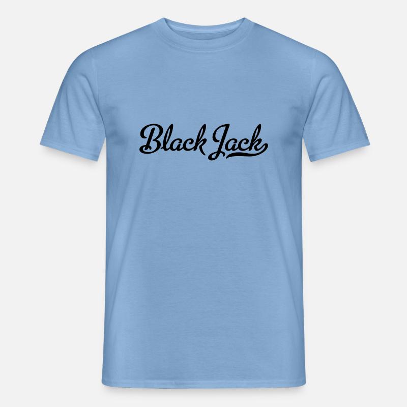 Black Jack - Männer T-Shirt - Carolina Blue