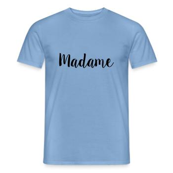 madame simple - Männer T-Shirt - Carolina Blue - Vorne - AI Model Male 178 light (178cm)