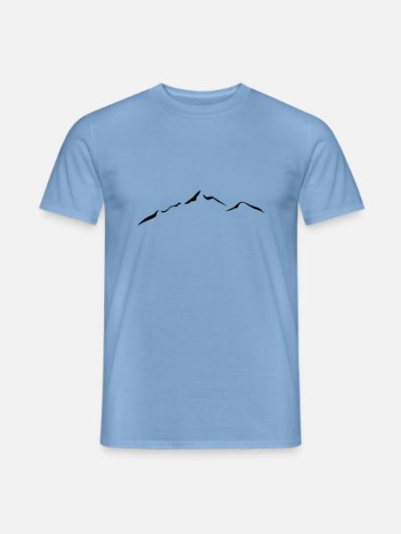 berge4a - Männer T-Shirt - Carolina Blue