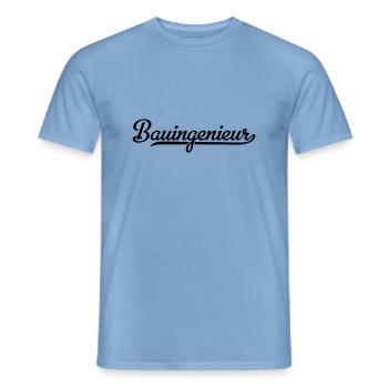 Ingénieur civil - T-shirt homme - carolina blue - Devant - AI Model Male 178 light (178cm)