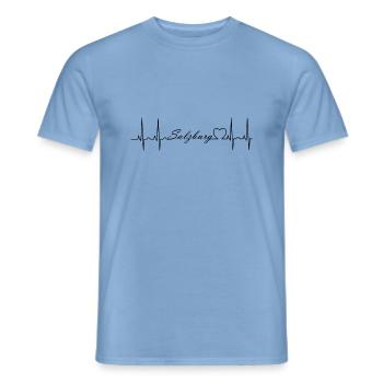 Salzburg - Männer T-Shirt - Carolina Blue - Vorne - AI Model Male 178 light (178cm)